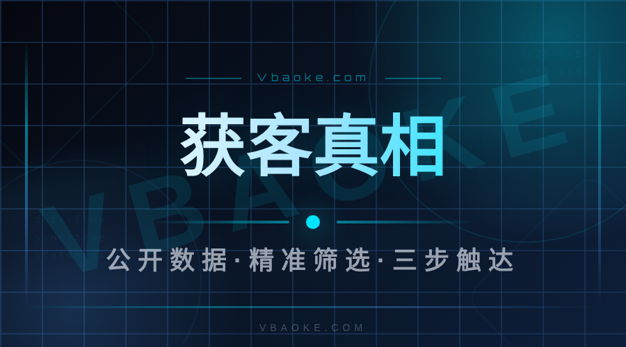 AI公域精准获客:分析公开数据找到你的客户-一站式AI智能营销获客