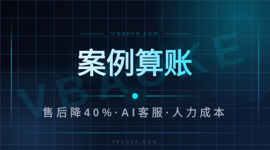 案例：电商团队用AI客服，售后成本降了40%（切入AI智能客服3025）